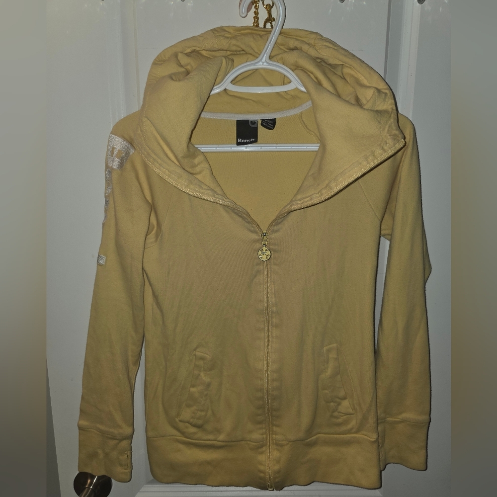 Bench Soft Yellow Zip-Up Hoodie